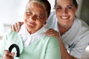 iStock photo of a senior adult woman and a young adult woman